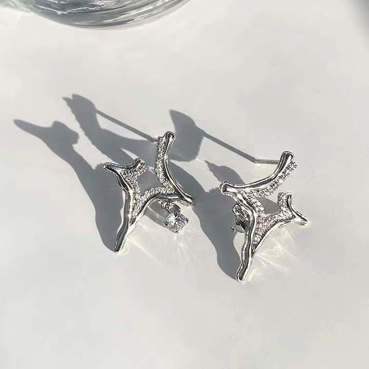 Handcrafted Asterism Rhinestone Earrings – Perfect Gift for Jewelry Lovers