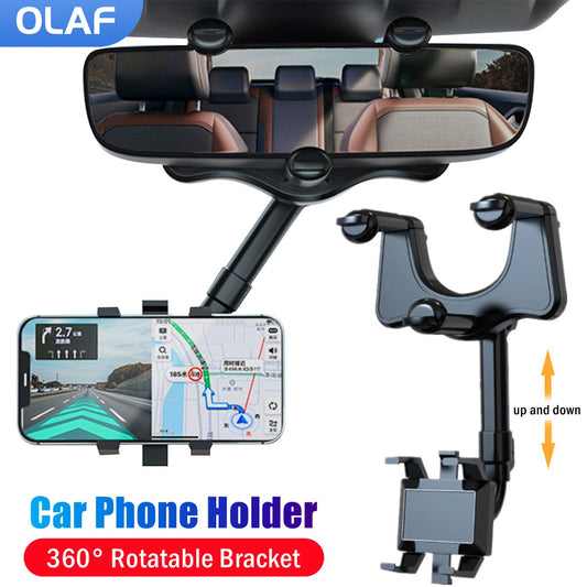 360° rotatable smartphone car holder for hands-free driving.